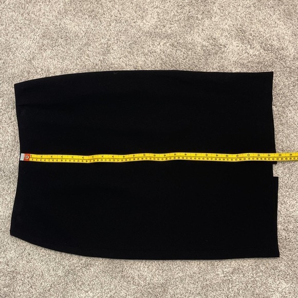 Ellen Tracy Black 100% Virgin Wool Pencil skirt Size 4 fully lined pre-owned - Picture 9 of 9